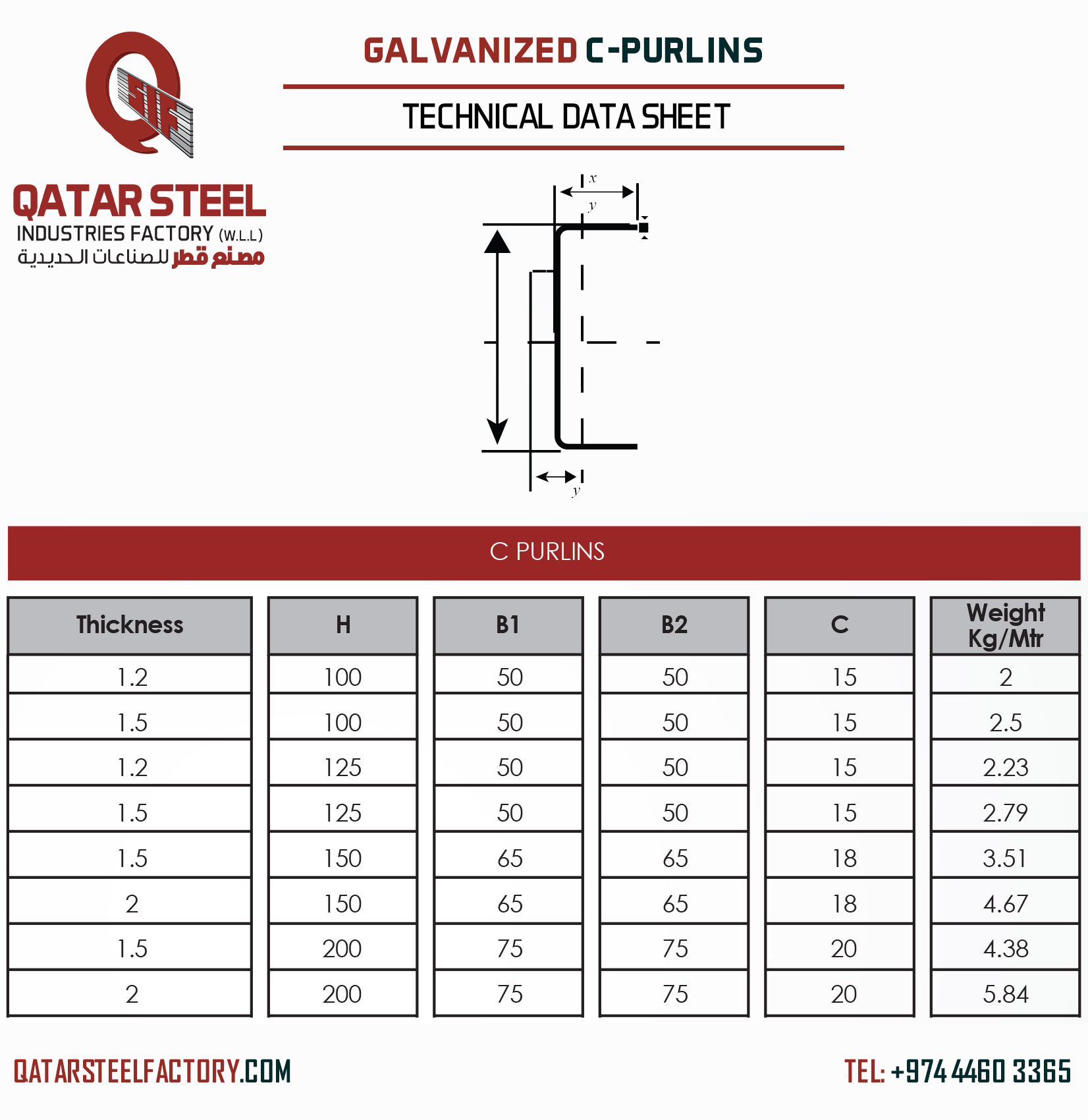 Manufacturing and Supplying Galvanized C Purlins in Qatar