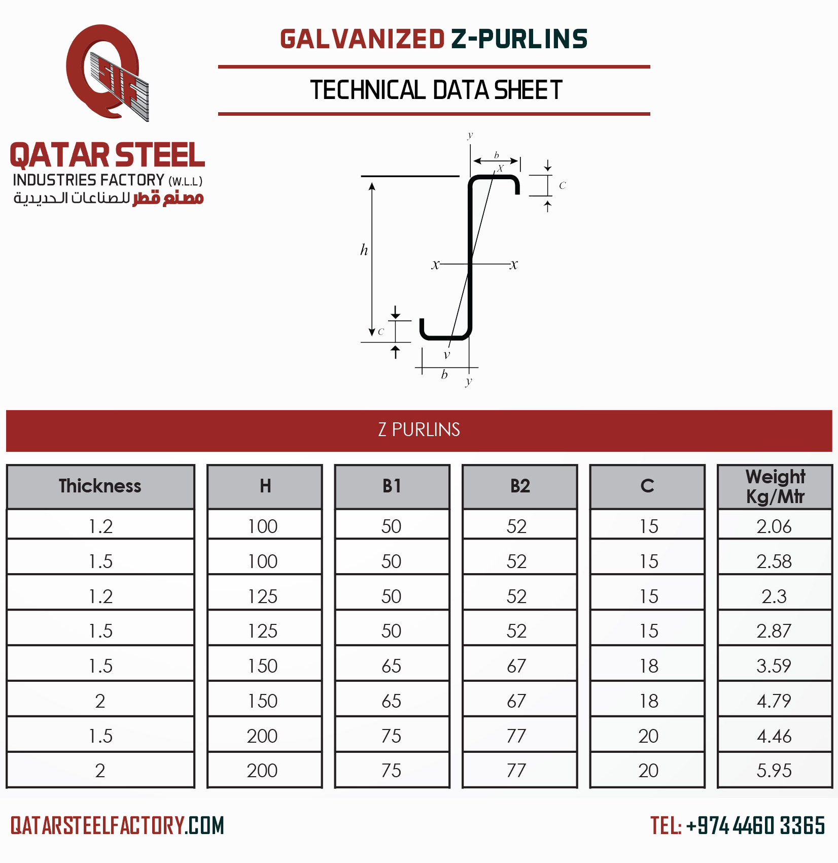 Selling Galvanized Z Purlins in Qatar