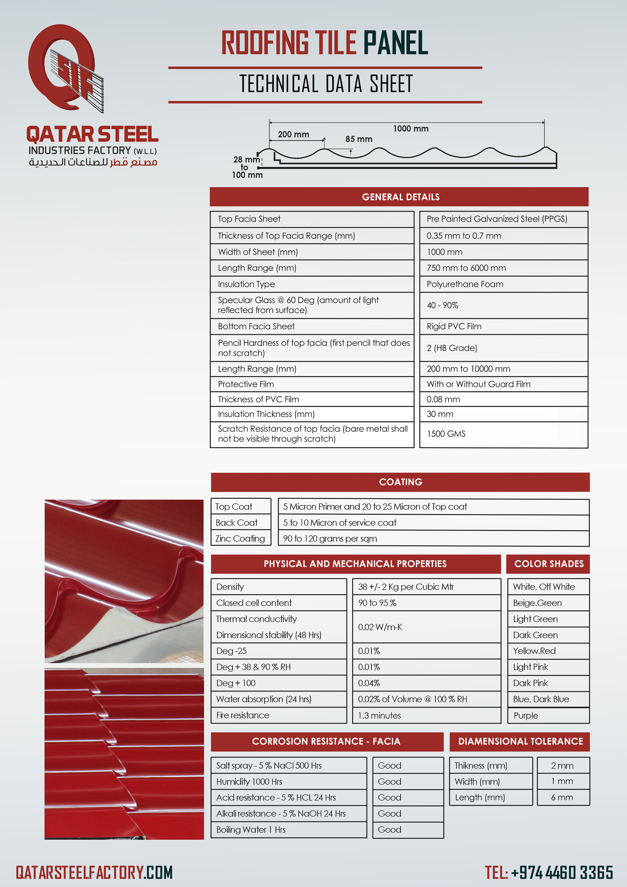 Roofing Tile With Foam