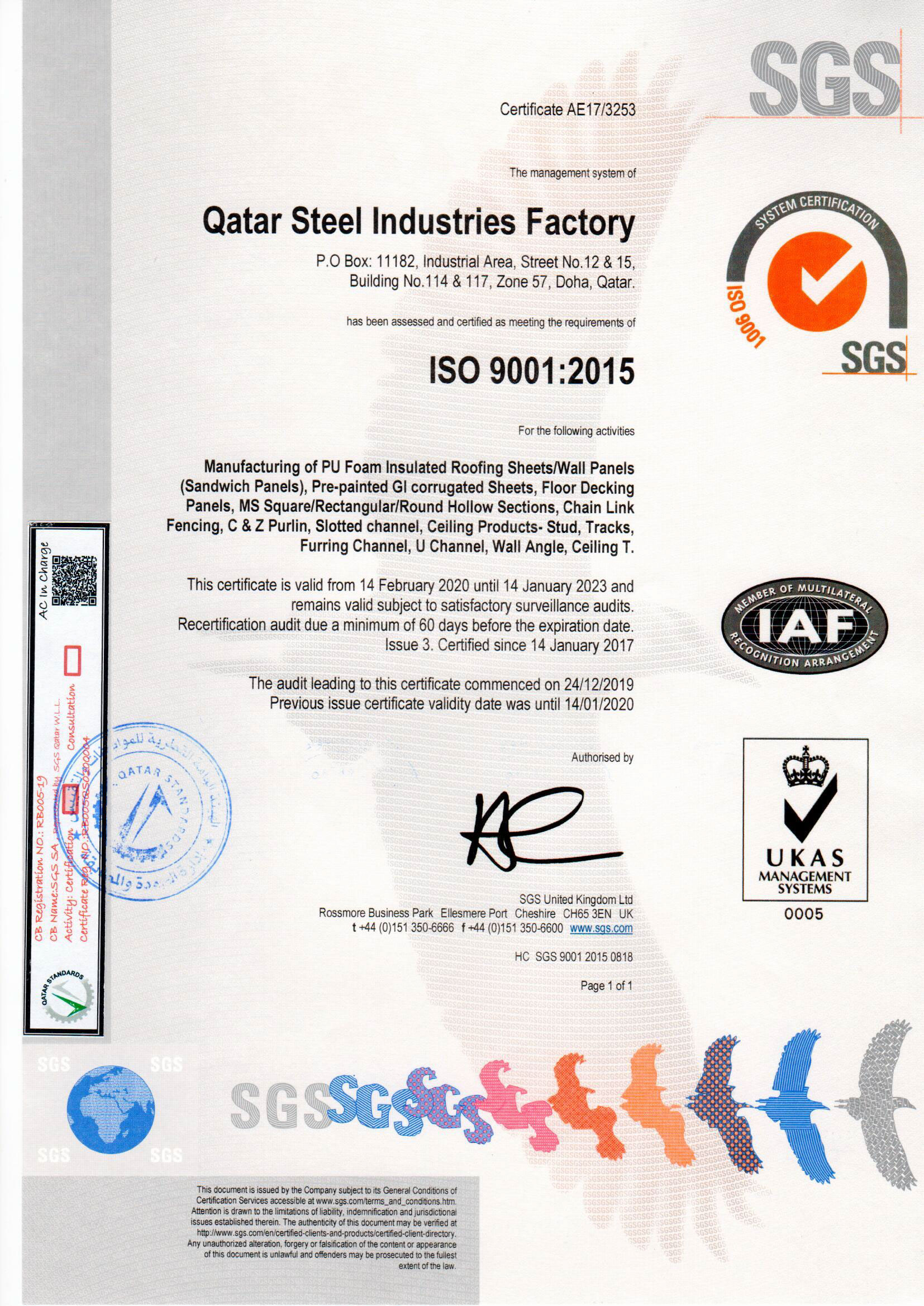 Quality Certification ISO-9001-2015